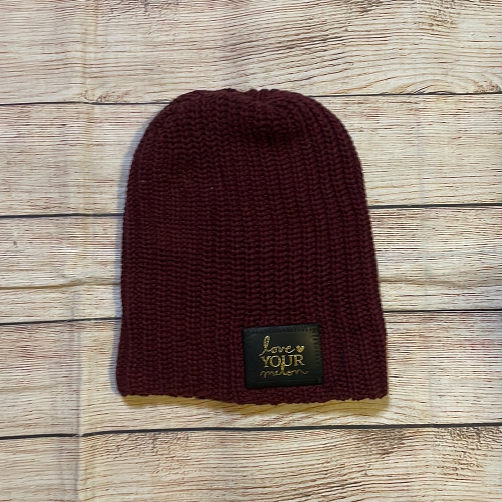 Love Your Melon Beanie Burgundy winter hat